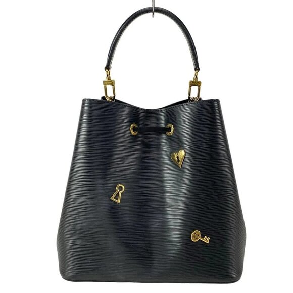 LOUIS VUITTON Noir Love Lock SR0169 Handbag Epi leather - Picture 2 of 15